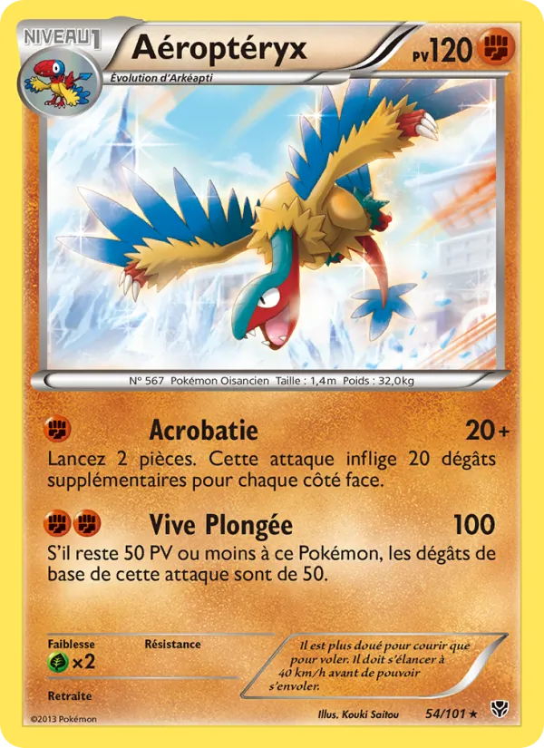 Carte Aéroptéryx de l'extension Explosion Plasma, numéro 54/101