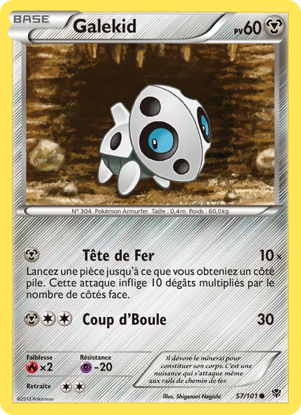 Carte Galekid de l'extension Explosion Plasma, numéro 57/101