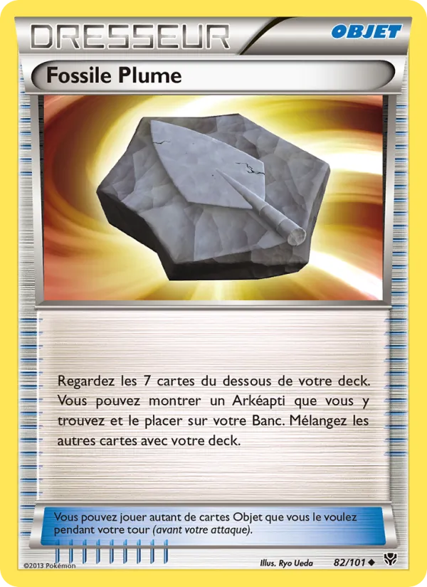 Carte Fossile Plume de l'extension Explosion Plasma, numéro 82/101