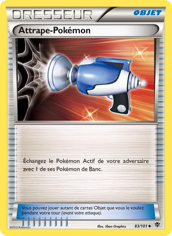Carte Attrape-Pokémon de l'extension Explosion Plasma, numéro 83/101
