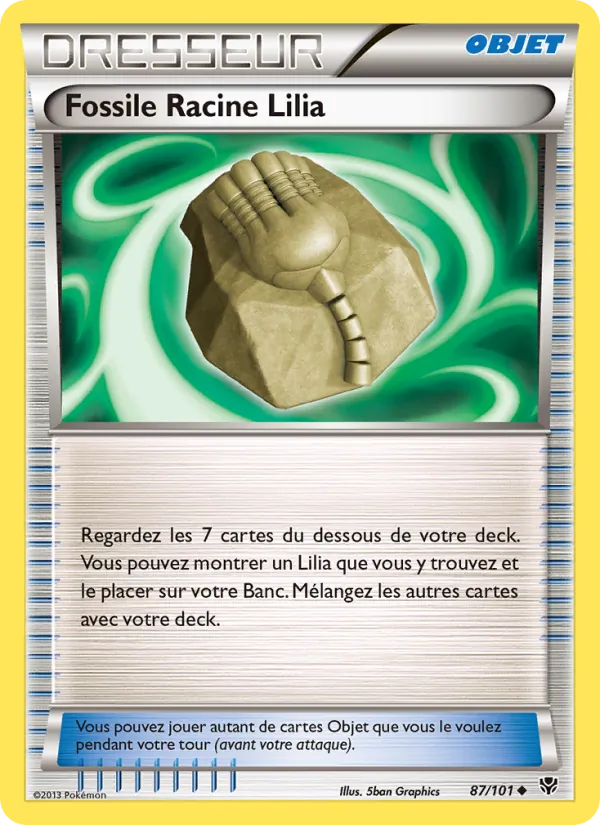 Carte Fossile Racine Lilia de l'extension Explosion Plasma, numéro 87/101