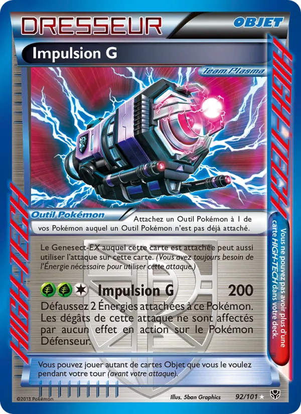 Carte Impulsion G de l'extension Explosion Plasma, numéro 92/101