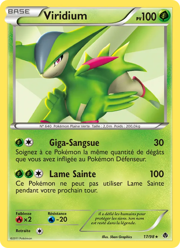 Carte Viridium de l'extension Pouvoirs Émergents, numéro 17/98