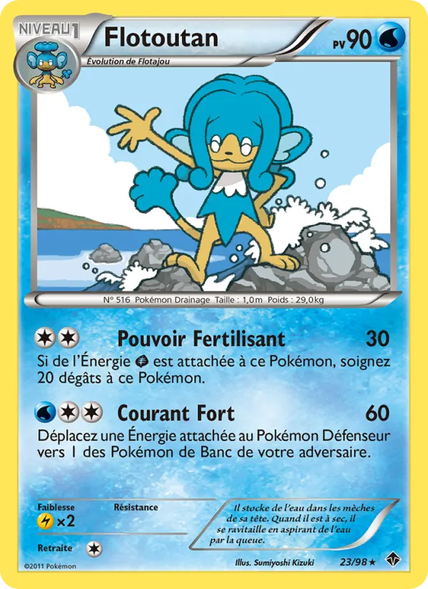Carte Flotoutan de l'extension Pouvoirs Émergents, numéro 23/98