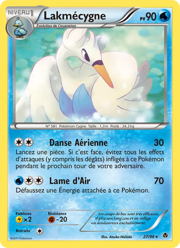 Carte Lakmécygne de l'extension Pouvoirs Émergents, numéro 27/98
