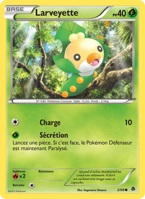 Carte Larveyette de l'extension Pouvoirs Émergents, numéro 3/98