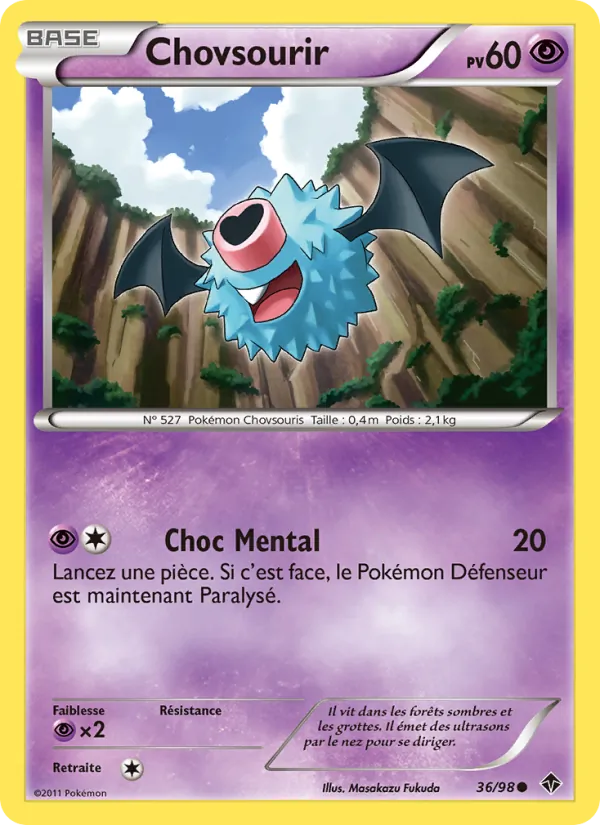 Carte Chovsourir de l'extension Pouvoirs Émergents, numéro 36/98