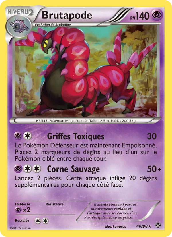 Carte Brutapode de l'extension Pouvoirs Émergents, numéro 40/98
