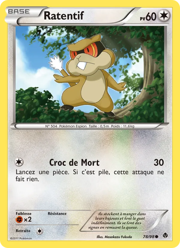 Carte Ratentif de l'extension Pouvoirs Émergents, numéro 78/98