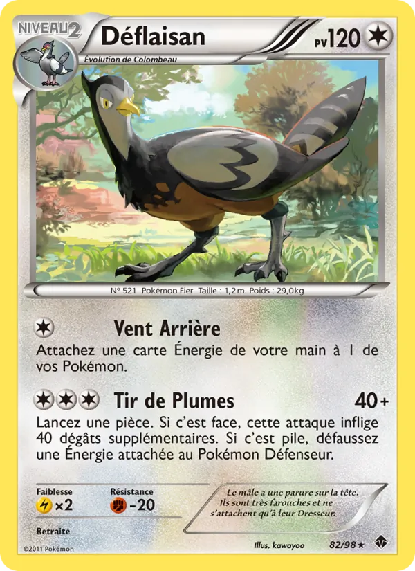 Carte Déflaisan de l'extension Pouvoirs Émergents, numéro 82/98