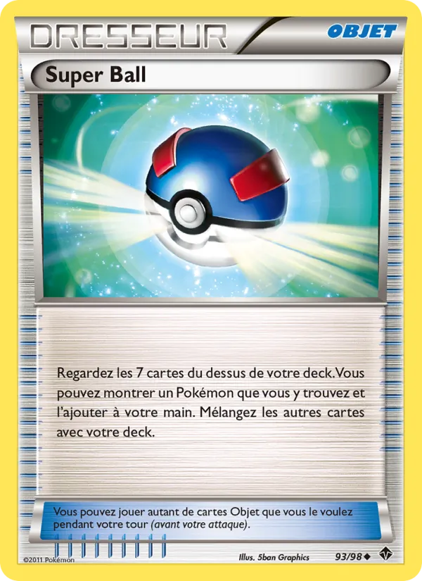 Carte Super Ball de l'extension Pouvoirs Émergents, numéro 93/98