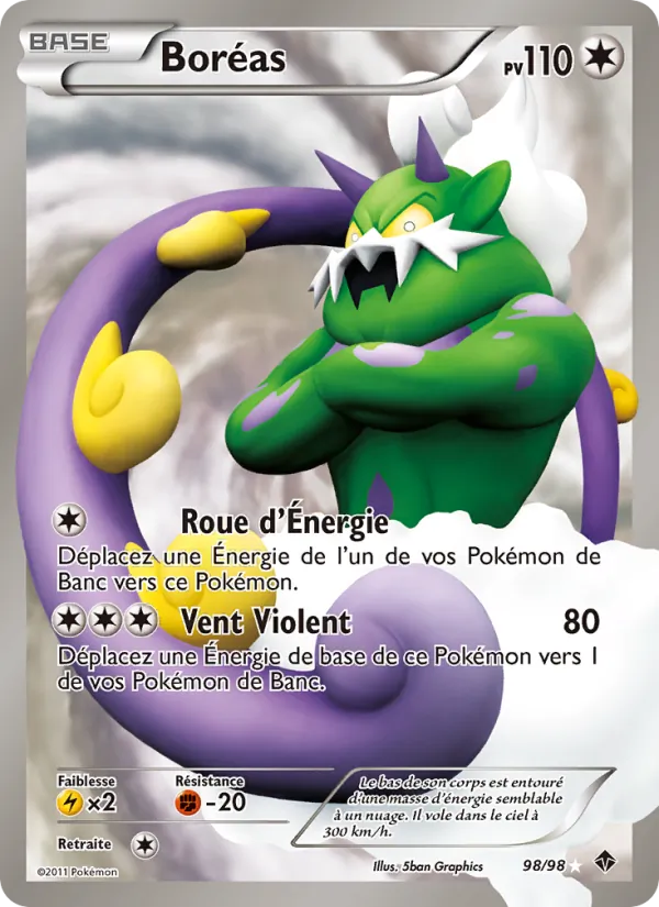 Carte Boréas de l'extension Pouvoirs Émergents, numéro 98/98