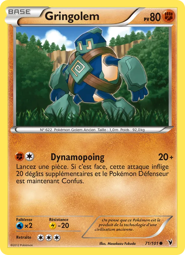 Carte Gringolem de l'extension Nobles Victoires, numéro 71/101