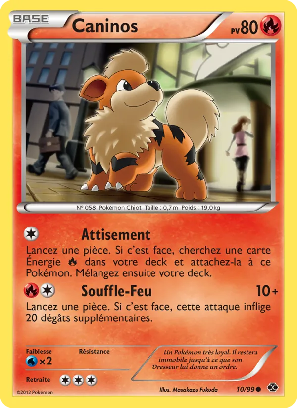 Carte Caninos de l'extension Destinées Futures, numéro 10/99