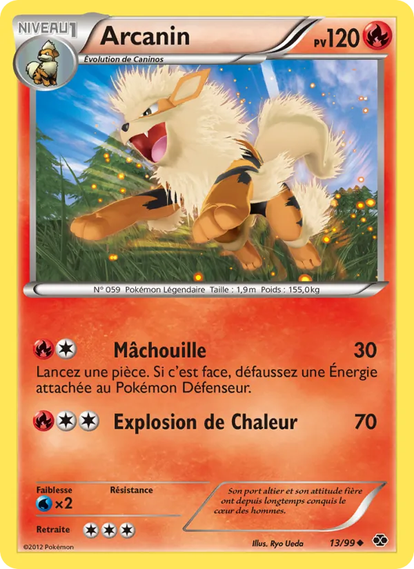 Carte Arcanin de l'extension Destinées Futures, numéro 13/99