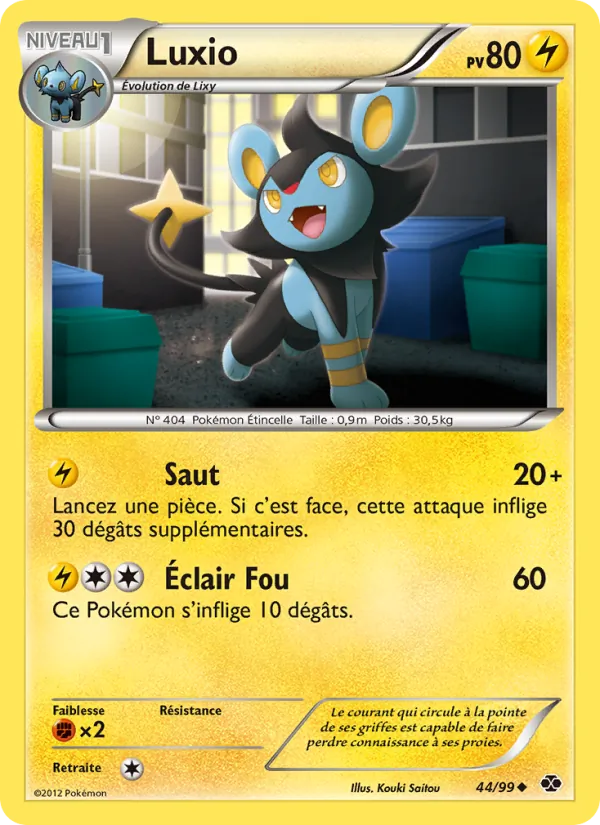 Carte Luxio de l'extension Destinées Futures, numéro 44/99