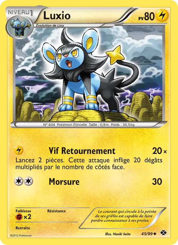 Carte Luxio de l'extension Destinées Futures, numéro 45/99