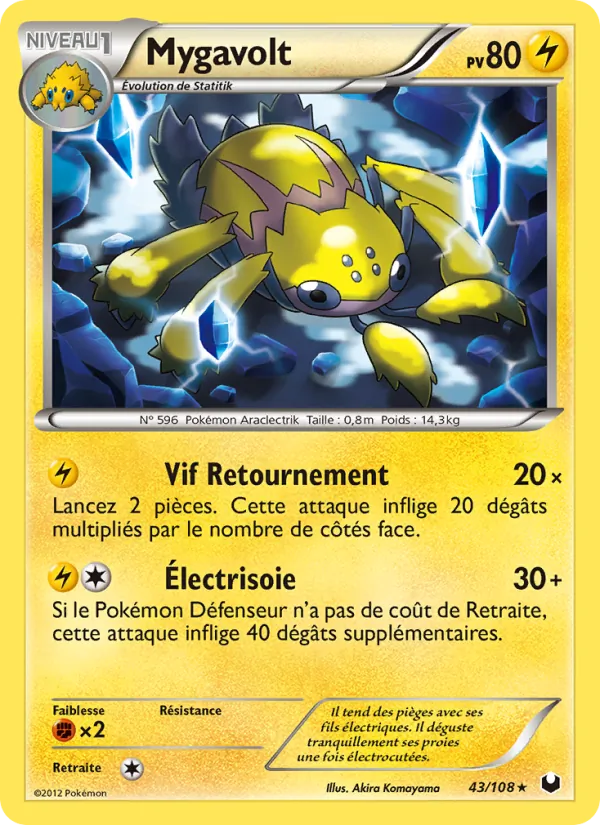 Carte Mygavolt de l'extension Explorateurs Obscurs, numéro 43/108