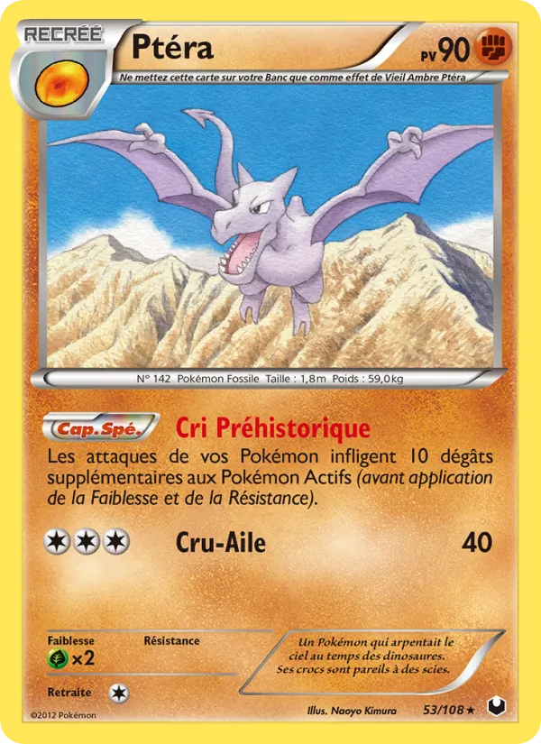 Carte Ptéra de l'extension Explorateurs Obscurs, numéro 53/108