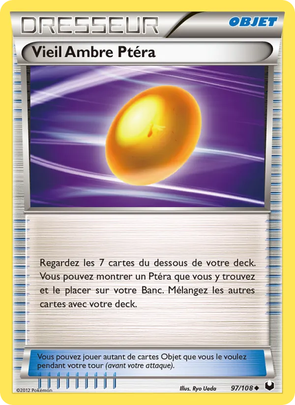 Carte Vieil Ambre Ptéra de l'extension Explorateurs Obscurs, numéro 97/108