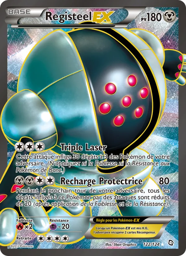 Carte Registeel-EX de l'extension Dragons Éxaltés, numéro 122/124