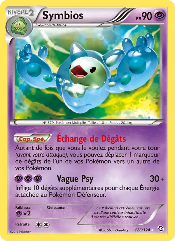 Carte Symbios de l'extension Dragons Éxaltés, numéro 126/124