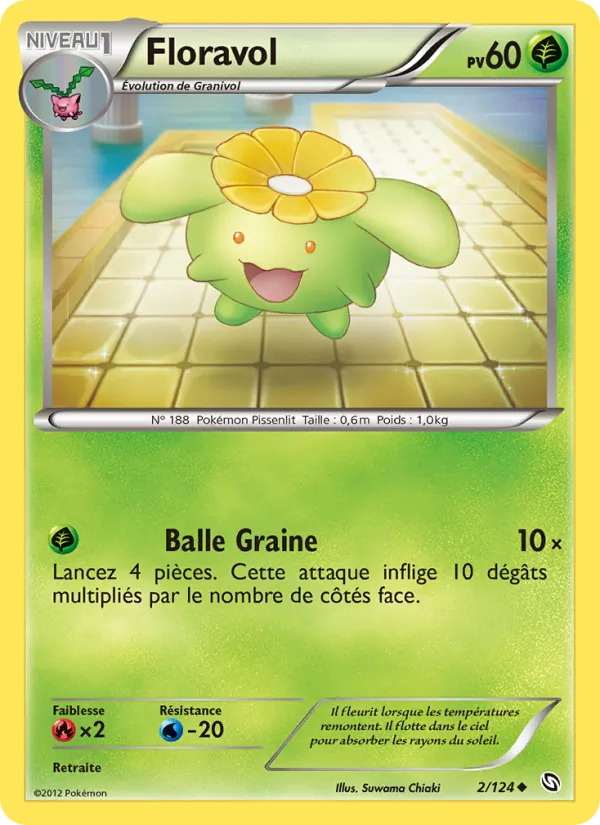 Carte Floravol de l'extension Dragons Éxaltés, numéro 2/124