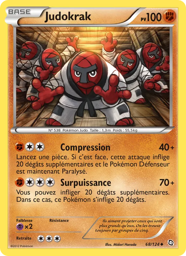 Carte Judokrak de l'extension Dragons Éxaltés, numéro 68/124