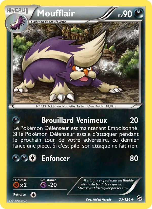 Carte Moufflair de l'extension Dragons Éxaltés, numéro 77/124