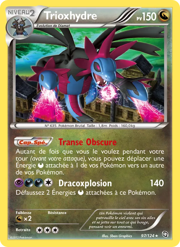 Carte Trioxhydre de l'extension Dragons Éxaltés, numéro 97/124