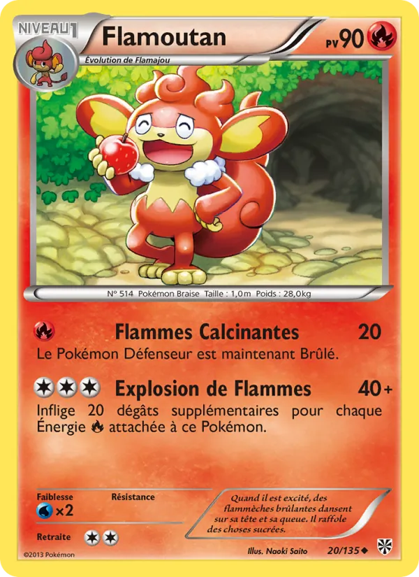 Carte Flamoutan de l'extension Tempète Plasma, numéro 20/135