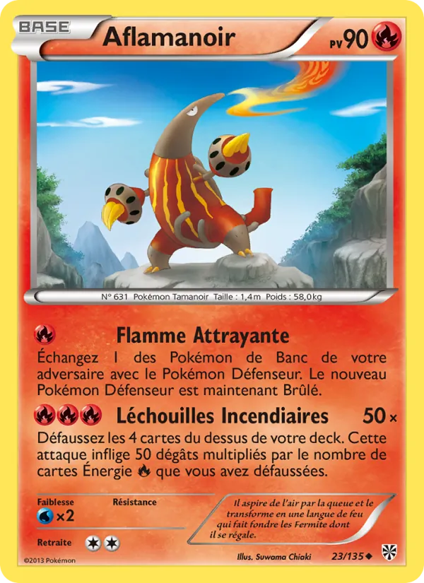 Carte Aflamanoir de l'extension Tempète Plasma, numéro 23/135