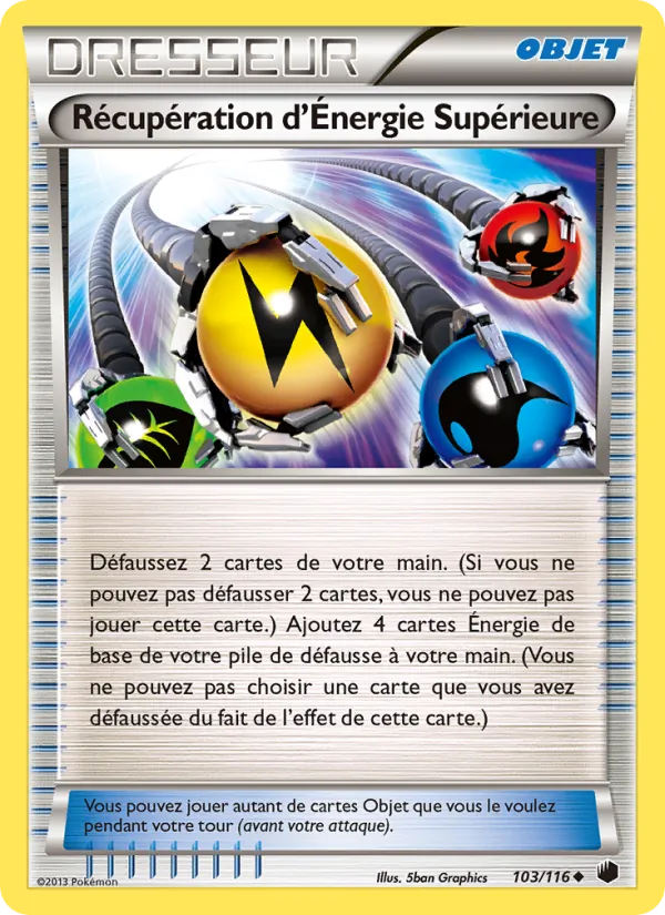 Carte Récupération d’Énergie Supérieure de l'extension Glaciation Plasma, numéro 103/116