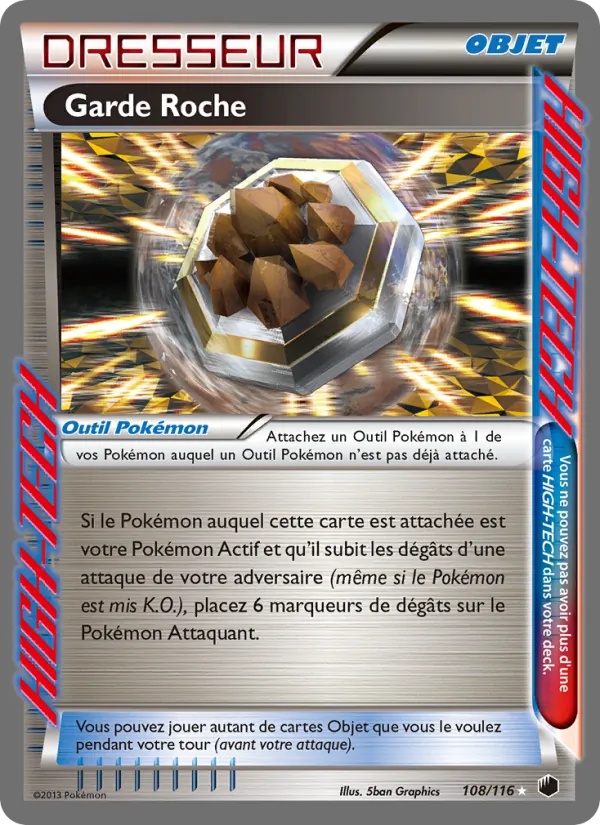 Carte Garde Roche de l'extension Glaciation Plasma, numéro 108/116