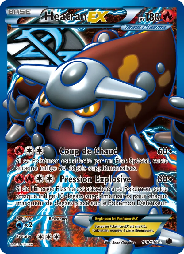 Carte Heatran-EX de l'extension Glaciation Plasma, numéro 109/116