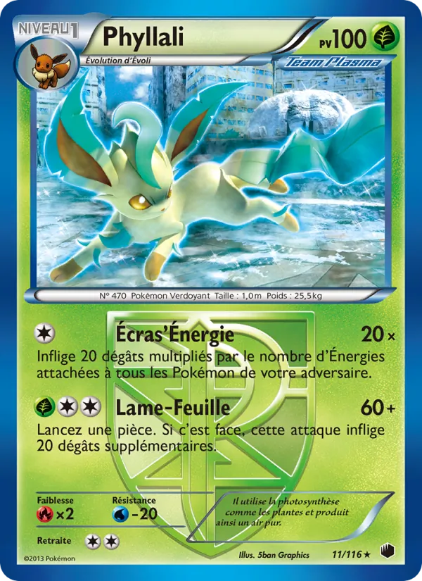 Carte Phyllali de l'extension Glaciation Plasma, numéro 11/116