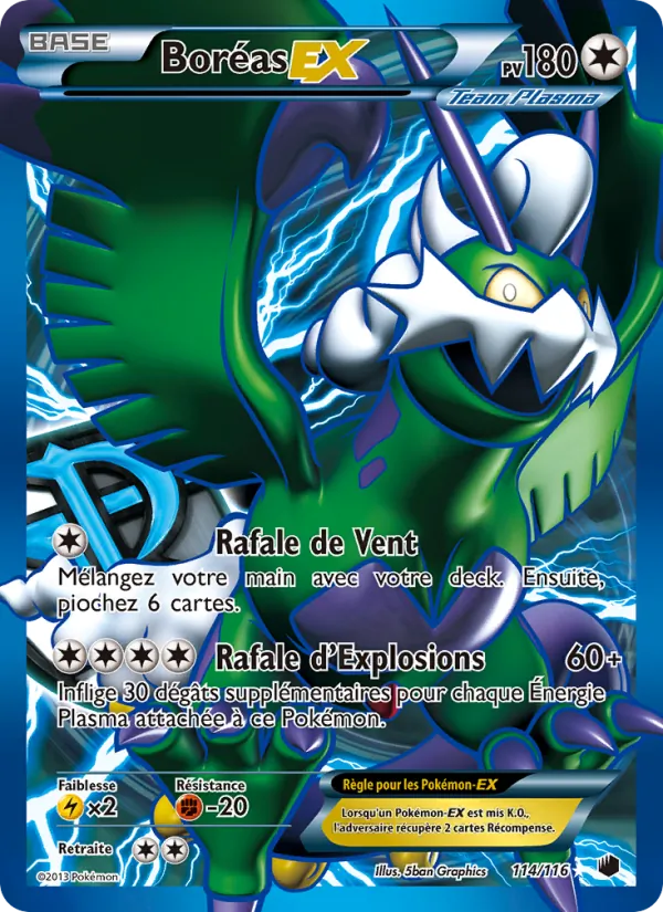 Carte Boréas-EX de l'extension Glaciation Plasma, numéro 114/116