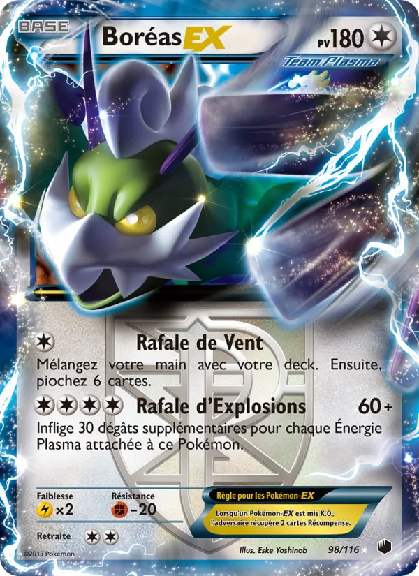 Carte Boréas-EX de l'extension Glaciation Plasma, numéro 98/116