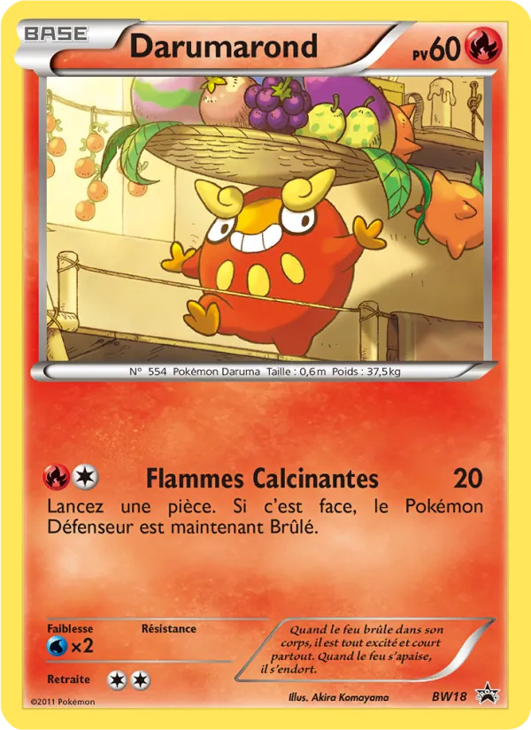 Carte Darumarond de l'extension Promo BW, numéro BW18/101