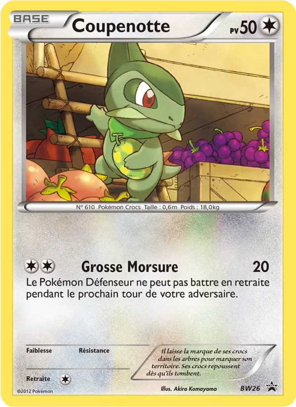 Carte Coupenotte de l'extension Promo BW, numéro BW26/101