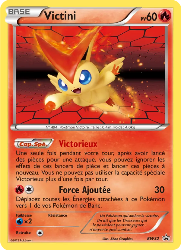 Carte Victini de l'extension Promo BW, numéro BW32/101