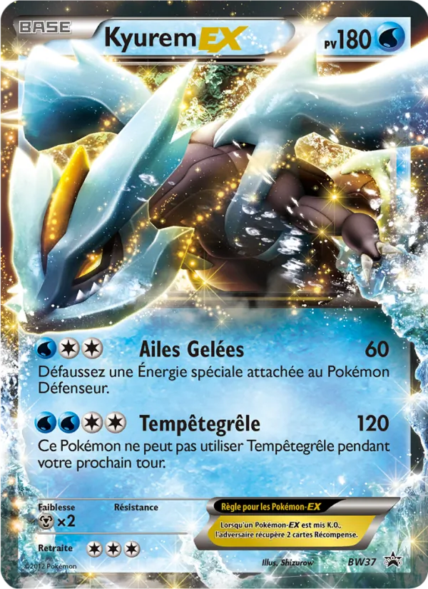 Carte Kyurem ex de l'extension Promo BW, numéro BW37/101