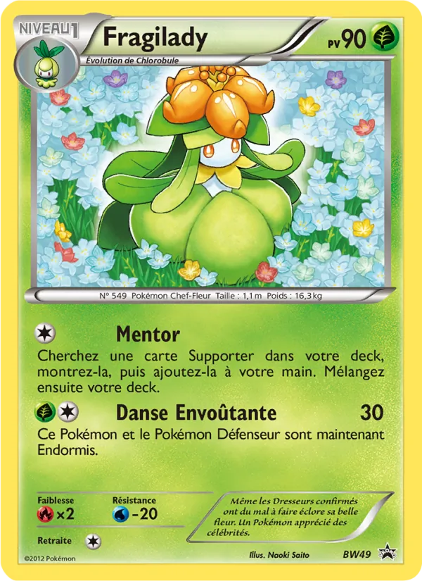 Carte Fragilady de l'extension Promo BW, numéro BW49/101