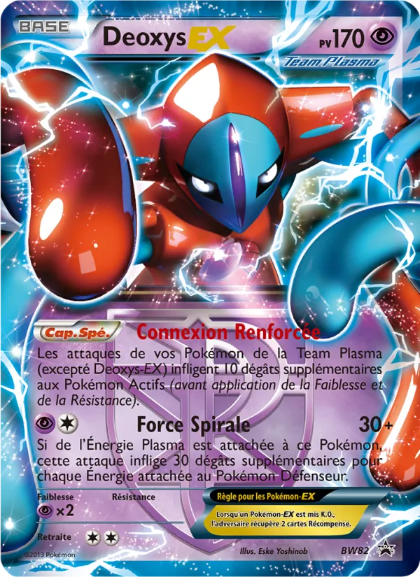 Carte Deoxys ex de l'extension Promo BW, numéro BW82/101