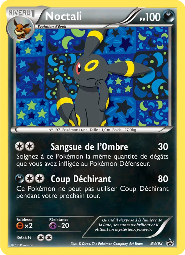 Carte Noctali de l'extension Promo BW, numéro BW93/101
