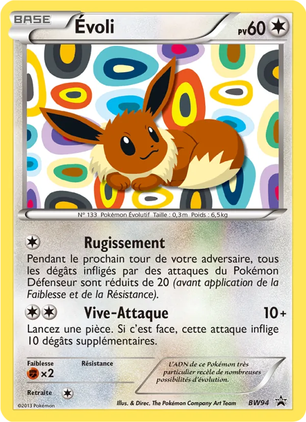 Carte Évoli de l'extension Promo BW, numéro BW94/101