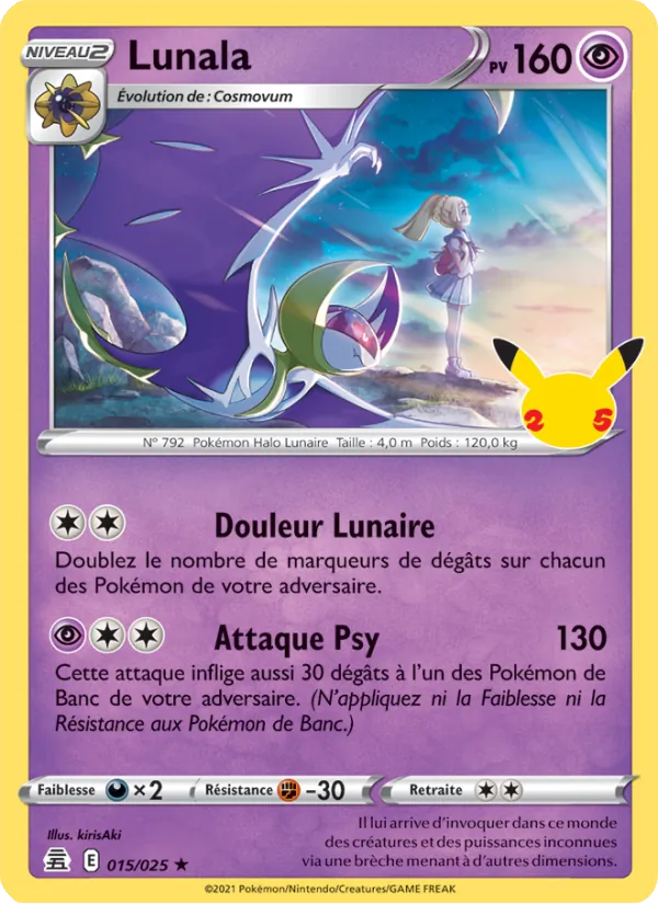 Carte Lunala de l'extension Célébrations, numéro 15/25