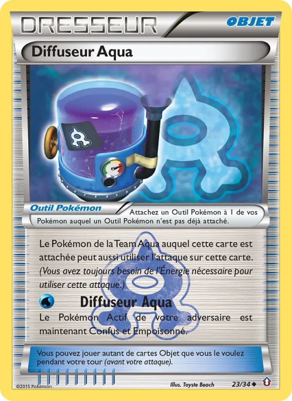 Carte Diffuseur Aqua de l'extension Double Danger, numéro 23/34