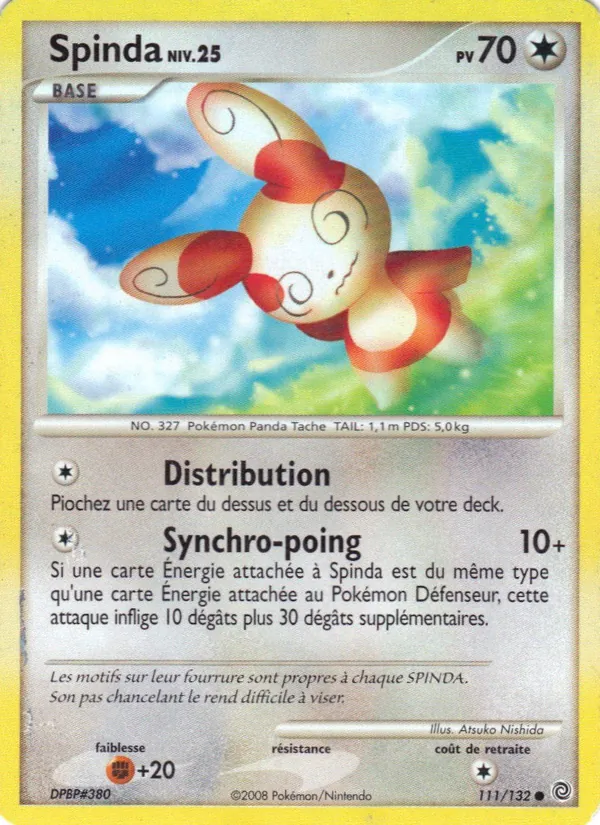 Carte Spinda de l'extension Merveilles Secrètes, numéro 111/132