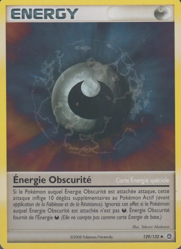 Carte Énergie Obscurité de l'extension Merveilles Secrètes, numéro 129/132